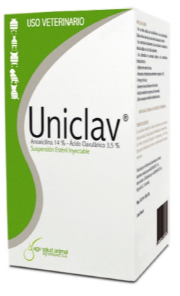 Uniclav Inyectable Frasco x 50 ml.. producto con restricciones. Comunicate al 3013546644