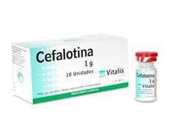 Cefalotina 1 gr polvo iny caja x 10 uni