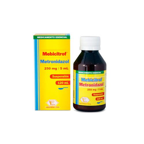 Metronidazol 250 mg/ml susp. Fco x 120 ml