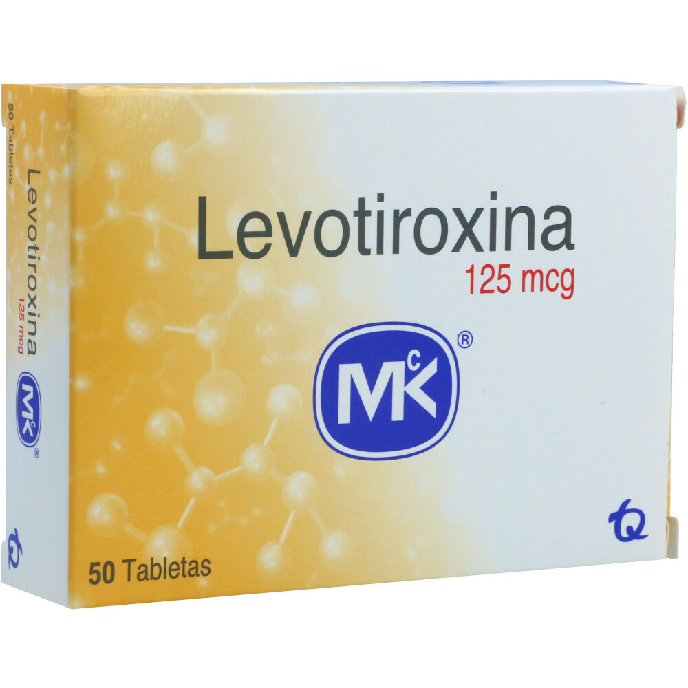 Levotiroxina 125 mcg tab caja x 150