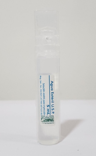 Agua Destilada ampolla 5 ml