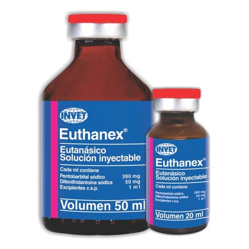 Euthanex sol iny   (Medicamento de Control) ( Uso Veterinario)....... Producto con restricción comuníquese al. WhatsApp 3013546644