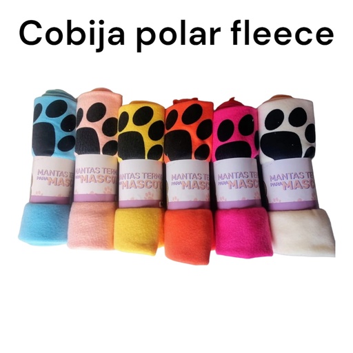 Cobija Polar Fleece Para Mascotas Talla L (118x80 cms) 