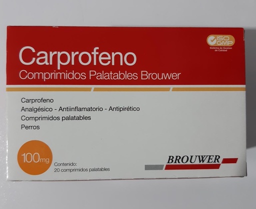 Carprofeno Brouwer 100 mg  tab blister x 4