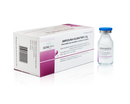 Ampicilina + Sulbactam  amp 1,5 grs
