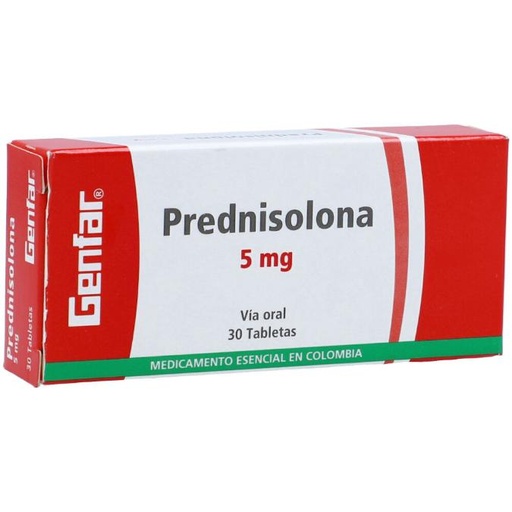 Prednisolona 5 mg tab blister x 30